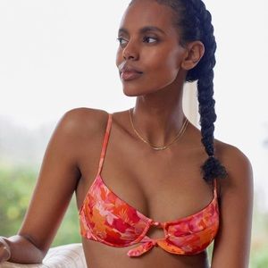 NEW  L Space Underwire Bikini Top - Rose